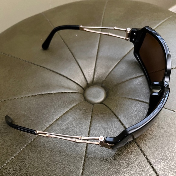 MAUI JIM BAMBOO MJ 104-16 GLOSS BLACK GOLD HCL BRONZE POLARIZED SUNGLASSES - Picture 6 of 14